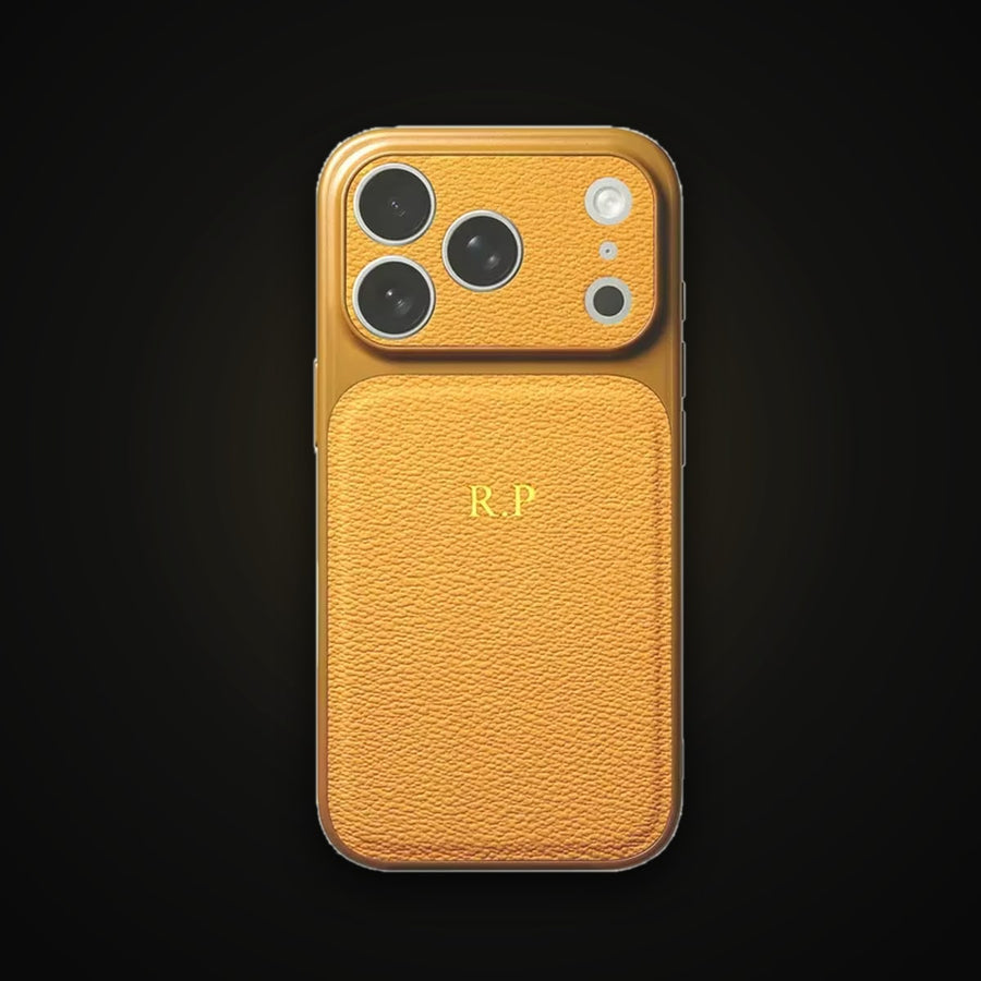 Coque iPhone personnalisée – Initiales dorées